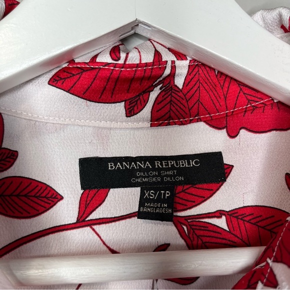 Banana Republic Dillon Shirt Long Sleeve Button Down Floral Print - Picture 4 of 8